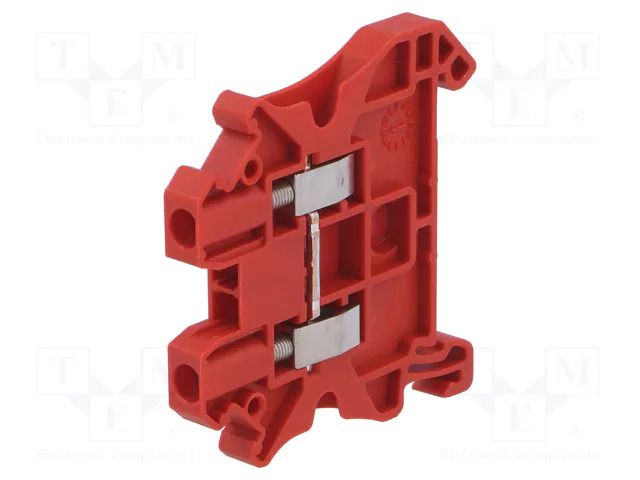 Splice terminal: rail; 24A; 1kV; screw terminal; red; polyamide PHOENIX CONTACT UT2.5RD