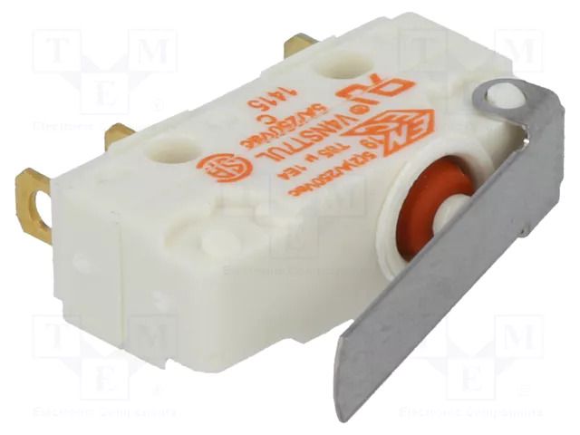 Microswitch SNAP ACTION; 5A/250VAC; with lever; SPDT; ON-(ON) SAIA-BURGESS V4NST7Y1UL