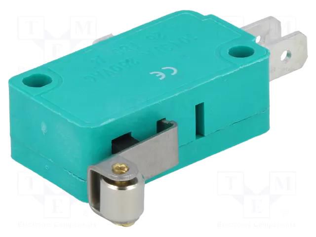 Microswitch SNAP ACTION; 10A/250VAC; with lever (with roller) NINIGI WLK-3