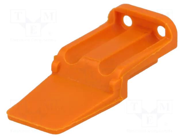 Secondary lock; female; PIN: 2; orange; DTM DEUTSCH WM2S