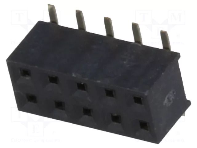 Connector: pin strips; socket; female; PIN: 10; vertical; SMT; 2mm NINIGI ZL266-10DG