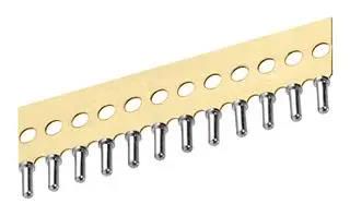 SIP SOCKET, 12POS, 2.54MM, GOLD, TH D01-9901201