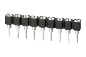 SIP SOCKET, 9POS, 2.54MM, GOLD, TH D01-9970942