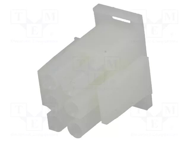 Connector: wire-wire/PCB; plug; male/female; PIN: 6; 600V; 6.35mm TE Connectivity 1-480704-0