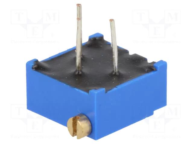 Potentiometer: mounting; horizontal,multiturn; 1kΩ; 500mW; THT VISHAY 64P1K