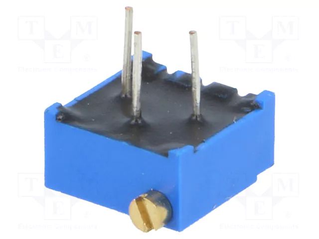 Potentiometer: mounting; horizontal,multiturn; 100kΩ; 500mW; THT VISHAY 64P100K