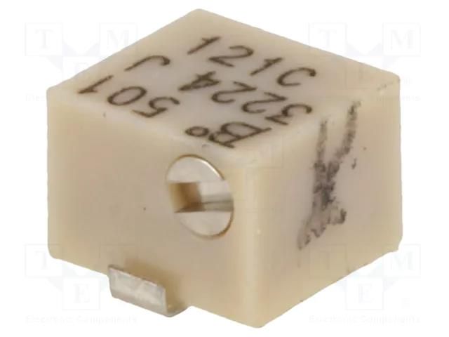 Potentiometer: mounting; multiturn; 500Ω; 250mW; SMD; ±10%; linear BOURNS 3224J-1-501E