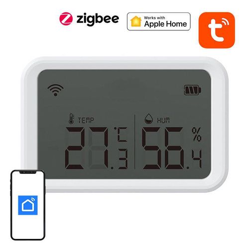 Smart Temperature and Humidity sensor HomeKit NEO NAS-TH02BH ZigBee with LCD screen, Neo NAS-TH02BH