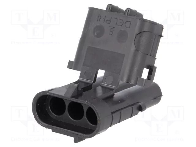 Connector: wire-wire; plug; male; Weather Pack; PIN: 3; for cable APTIV 12010717