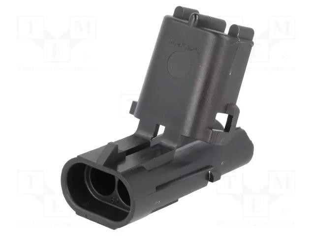 Connector: wire-wire; plug; male; Weather Pack; PIN: 2; for cable APTIV 12010973