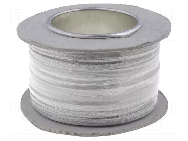 Braids; tape; Thk: 0.75mm; W: 5mm; 30A; Body dim: 16x8x0.15mm; 25m TE Connectivity PLC-30A
