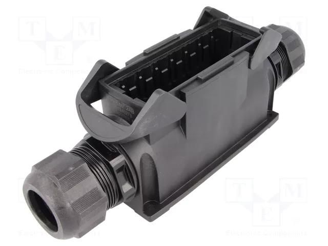 Enclosure: for HDC connectors; Han-Eco® Modular; size 24B; M40 HARTING 19411240273