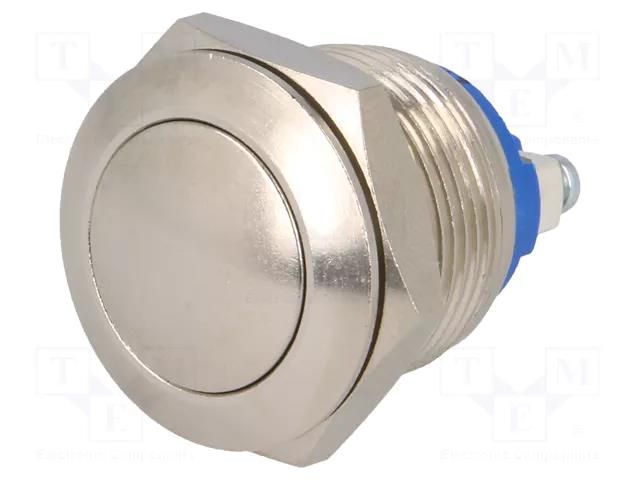 Switch: vandal resistant; Pos: 2; SPST-NO; 2A/48VDC; IP65; OFF-(ON) APEM AV191003C900
