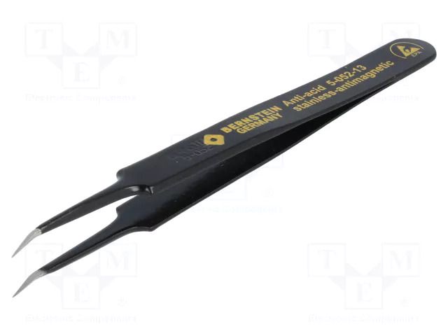 Tweezers; non-magnetic; Tweezers len: 110mm; for precision works BERNSTEIN BRN-5-052-13