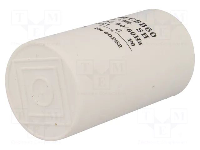 Capacitor: polypropylene; motors, run; 40uF; 450V; Ø45x93mm; ±5% SR PASSIVES CBB60A-40/450