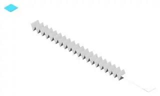 CABLE ASSY, FFC-FFC, 20 CORE, 350MM 686720141001