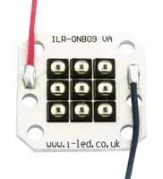 IR LED MODULE, 9 CHIP, 850NM, SQUARE PCB ILR-IW09-85ML-SC201-WIR200.
