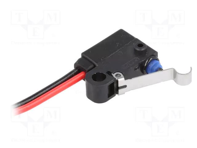Microswitch SNAP ACTION; 0.1A/125VAC; 2A/12VDC; SPST-NC; Pos: 2 OMRON Electronic Components D2HW-C232MR