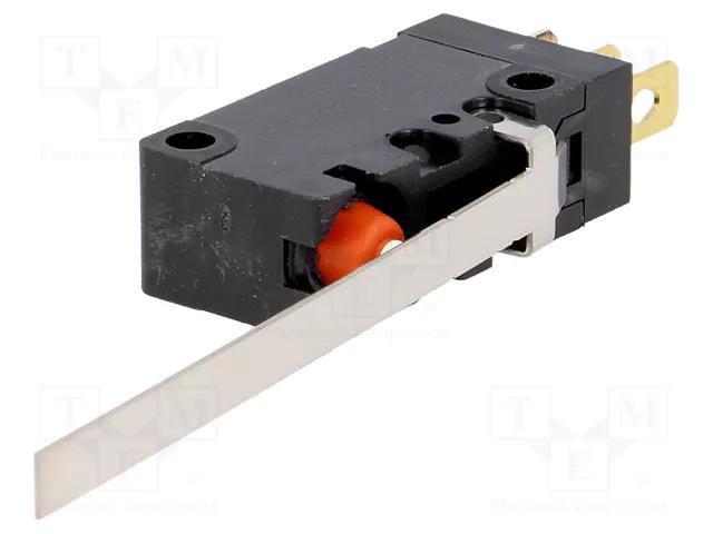Microswitch SNAP ACTION; 5A/250VAC; 5A/30VDC; with lever; SPDT OMRON Electronic Components D2VW-5L1B-1