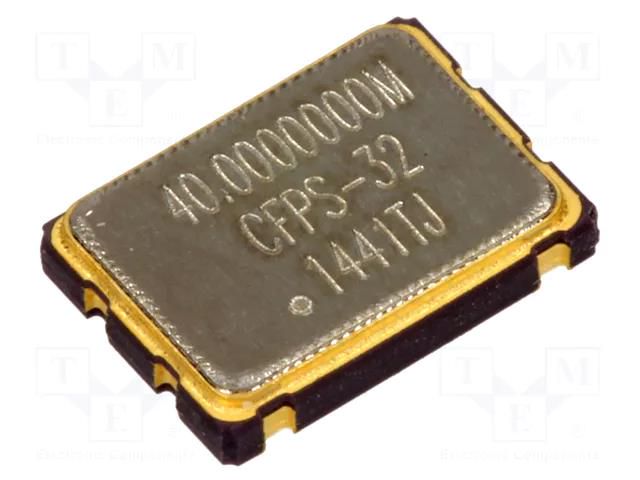 Generator: quartz; 40MHz; SMD; 2.5V; ±50ppm; -40÷85°C IQD FREQUENCY PRODUCTS CFPS-32-40M
