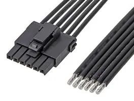 CABLE, 6P ULTRA-FIT RCPT-FREE END, 11.8" 217466-1062