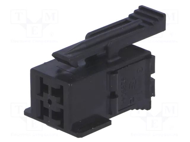 Connector: wire-wire; plug; female; JPT; PIN: 4; for cable; black TE Connectivity 929504-1