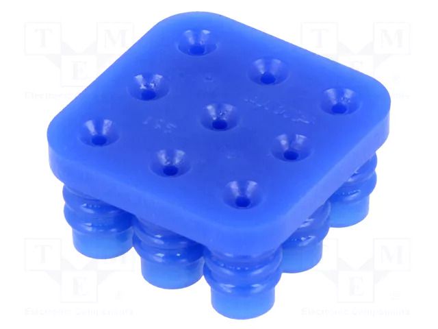 Gasket for wire; PIN: 9; 6.35mm; 3x3; Universal MATE-N-LOK TE Connectivity 794278-1