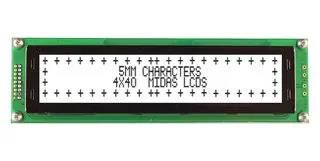 LCD DISPLAY, COB, 40 X 4, FSTN, 3.3V MC44005A6W-FPTLW3.3-V2