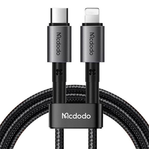 Cable USB-C to lightning Mcdodo CA-2851, 36W, 2m (black), Mcdodo CA-2851