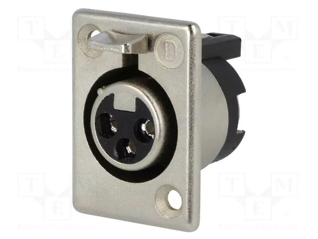 Connector: XLR; socket; female; 15A; 50V; PIN: 3; straight; soldering DELTRON 702-0300