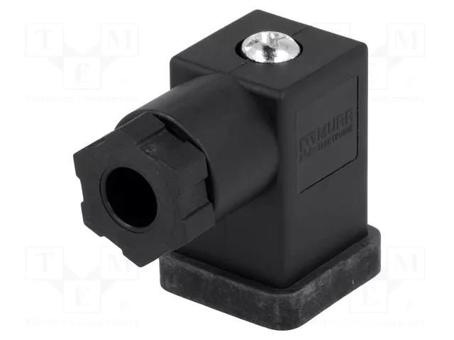 Connector: valve connector; plug; form C; 9.4mm; female; PIN: 3 MURRELEKTRONIK 7000-30155-0000000