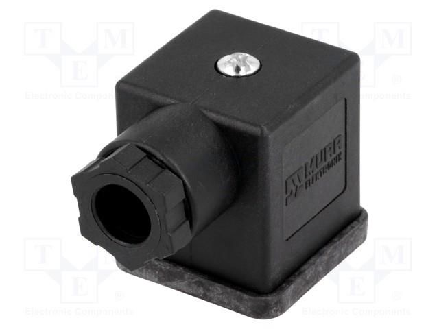 Connector: valve connector; plug; form A; 18mm; female; PIN: 4; 230V MURRELEKTRONIK 7000-29405-0000000