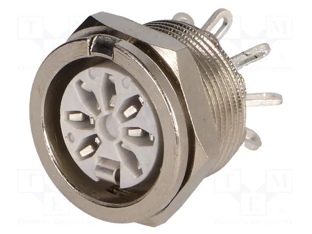 Connector: DIN; socket; female; PIN: 7; 270°; soldering; 34V; 2A; 10mΩ DELTRON 650-0700