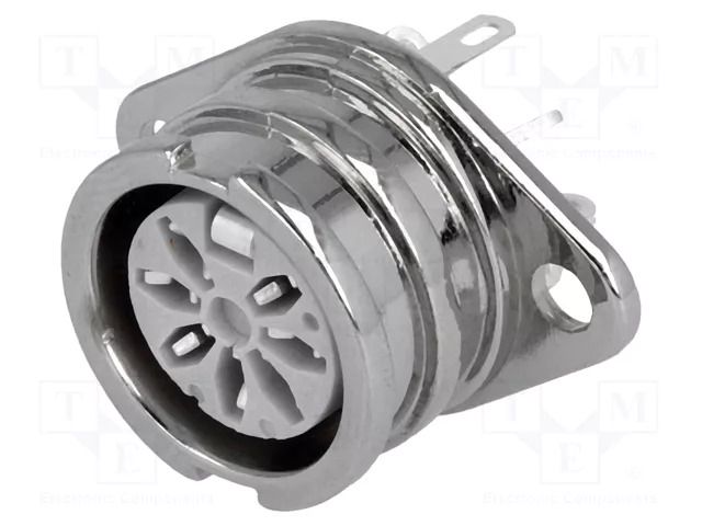 Connector: DIN; socket; female; PIN: 7; 270°; soldering; 34V; 2A; 10mΩ DELTRON 593-0700