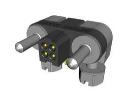 PIN HEADER, BTB, 4POS, 2ROW, TH MHDAS2M004YCE11