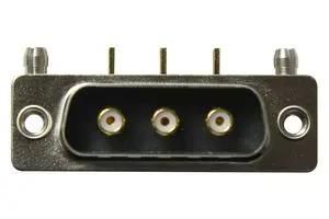 COMBO D-SUB CONN, R/A PLUG, DA-3W3, TH 685M3W3103L461