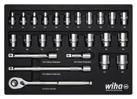 RATCHET WRENCH SET, 1/2", 26PC 44740