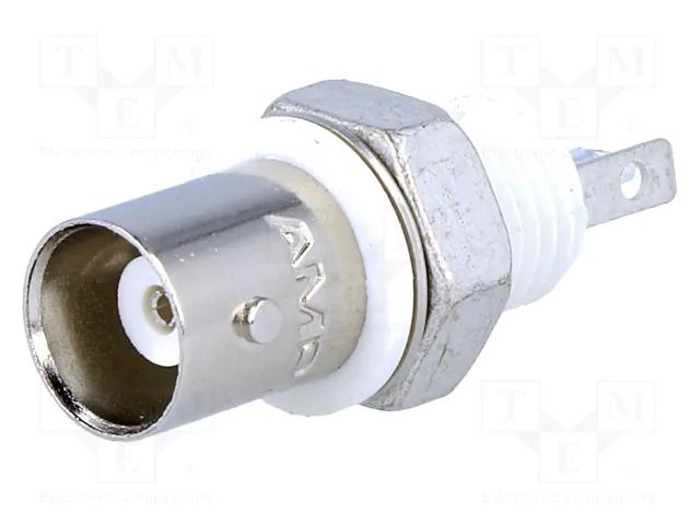 Connector: BNC; socket; female; insulated; straight; 50Ω; soldering TE Connectivity 5227726-2