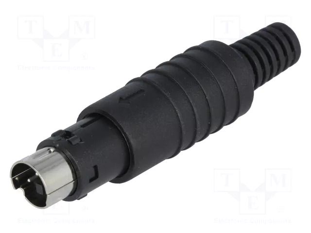 Connector: DIN mini; plug; male; PIN: 3; soldering; for cable SCHURTER 4850.1310