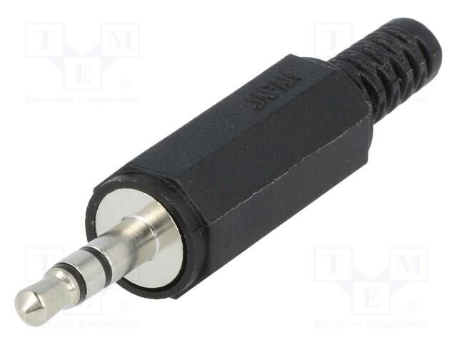 Connector: Jack 3,5mm; plug; male; stereo; ways: 3; straight; 4mm SCHURTER 4832.1310