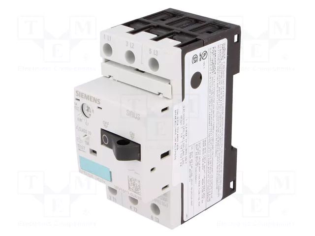 Motor breaker; 0.25kW; 220÷690VAC; for DIN rail mounting SIEMENS 3RV1011-0JA10