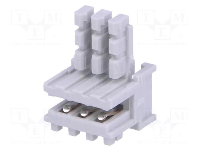Connector: card edge; plug; PIN: 3; AMP DUOPLUG 2.5; IDC; for cable TE Connectivity 3-829868-3