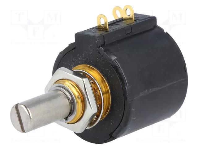 Potentiometer: shaft; multiturn; 5kΩ; 1W; ±3%; 6.35mm; linear; IP40 BOURNS 3547S-1AA-502A