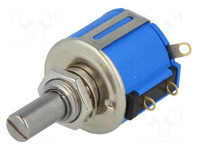 Potentiometer: shaft; multiturn; 2kΩ; 2W; ±10%; 6.35mm; linear; IP40 BOURNS 3541H-1-202L