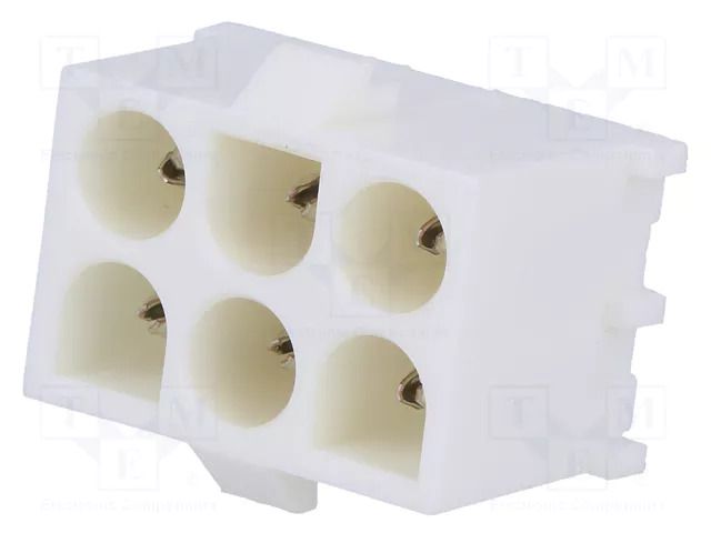 Connector: wire-board; socket; male; PIN: 6; Universal MATE-N-LOK TE Connectivity 350711-1