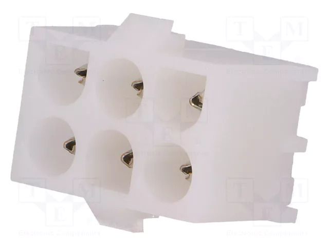 Connector: wire-board; socket; male; PIN: 6; Universal MATE-N-LOK TE Connectivity 350431-1