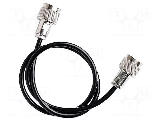 Test lead; plug type N male,both sides; Len: 1.21m; black POMONA POM-1658-T-48