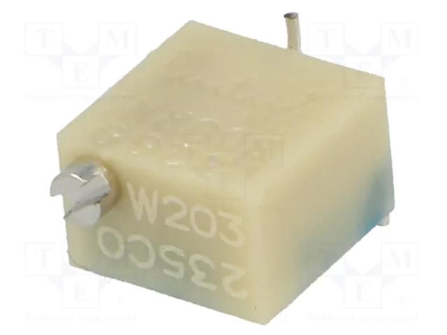 Potentiometer: mounting; multiturn; 20kΩ; 250mW; SMD; ±10%; linear BOURNS 3269W-1-203LF