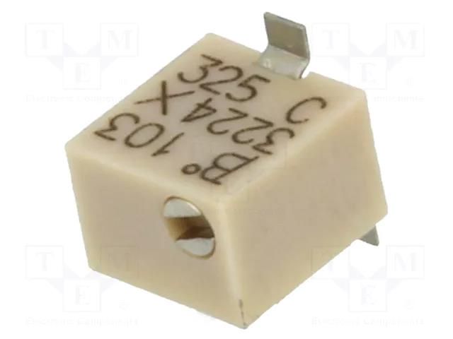 Potentiometer: mounting; multiturn; 10kΩ; 250mW; SMD; ±10%; linear BOURNS 3224X-1-103E