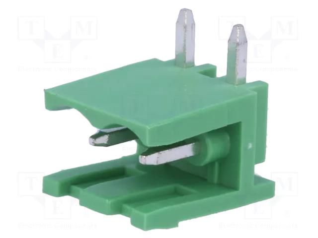 Pluggable terminal block; 5mm; ways: 2; angled 90°; socket; male DEGSON ELECTRONICS 2EDGR-5.0-02P14